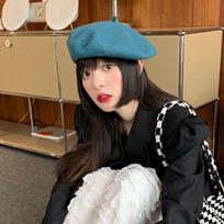 Women's Wool Beret: Autumn/Winter Korean & British Retro Candy Colors M (56-58cm)