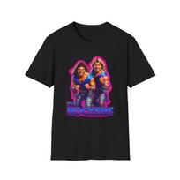 Tag Team Wrestlers The Rockers Unisex Softstyle Shirt, 80s Retro Wrestling Tee, L
