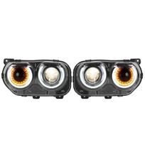 VLAND LED Projector Headlights Dual Beams Fit for Dodge Challenger SRT Hellcat 2015 2020 LHD