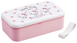 1000 ml pietų dėžutė su stalo įrankiais ir maistu, Skater, pagaminta Sanrio Hello Kitty akvarelės kosmetikos linijoje, PLB10SF-A dirželis, Japonija,