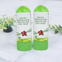 2 vnt. akvariumo vandens valymo tabletės Akvariumo vandens valymo tabletės Akvariumo drumstumo šalinimui Galingas vanduo žuvims 2PCS green