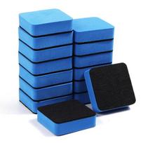 Magnetic Whiteboard Dry Eraser Square Chalk Blackboard Wipe Portable Flannel Wipe  School Office mėlyna