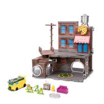 Jada Toys Teenage Mutant Ninja Turtles Turtle Lair Nano Scene with 1.65-inch Diecast Collectible Figure, Toy for Kids and Adults