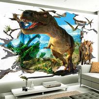 3D Sienos Lipdukas Tapetai Stereo Animacinis Dinzauras Fonas Sienos Lipdukas Vaikų Kambarys Svetainė Namų Dekoras 200 cm(W) x 140 cm(H)