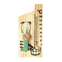 High Accuracy Sauna Thermometer Digital Sauna Room Thermometer Temperature Meter Gauge Wooden Measuring Range 0-140 ℃ 1