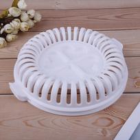Microwave Oven Fat Potato Chips Maker Apple Fruit Potato Crisp Chip Slicer Snack Maker DIY Set Tray Kitchen Tool Random Color