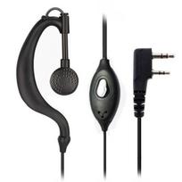 Radio Earpiece with Mic Clip Design High Sensitivity Good Sound Quality Over-the-ear Smooth Communication 50dB 2 Pin Walkie Talkie juoda