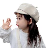 Warm Baby Beret Hat Soft Painter Hat Korean Children Newsboy Cap  Boys Girls balta