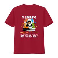 Linux Born To Be Root Not Reboot T Shirt Funny Kernel Tux Penguin Design vintage Washed Unisex Stylish graphic designer clothes S