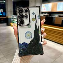 Coque For Galaxy S26Ultra Phone Case Van Gogh Oil Painting Starry Sky For Samsung S26 S25 S24 S23 S21 Ultra S20 FE Plus 5G Cover Galaxy S20 Ultra
