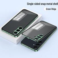 Samsung S26 Ultra Magnetic Buckle Phone Case, S25 Plus Metal Lens, S24 Drop Protection Samsung A35 5G (No Magnetic Ring) sidabras