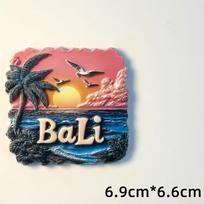 Indonezijos Respublikos šaldytuvo magnetukai Bali kelionės suvenyrai Borobuduras Bromo Ijen šaldytuvo lipdukai Gimtadienio dovanos pink