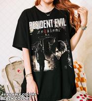 Resident Evil Requiem Vintage Distressed Leon Kennedy Fan T-Shirt Gift Unisex T-Shirt XL