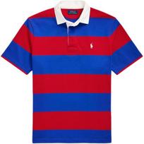 Polo Ralph Lauren Classic Fit medvilniniai dryžuoti trumpomis rankovėmis vyriški polo marškinėliai MNPOKNI1N823265-999 S