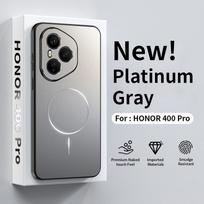 Original Ultra Thin Hard PC For Magsafe Shockproof Phone Case For Huawei Honor 400 Pro Wireless Charging Matte Magnetic Cover Honor 400 Pro (China) pilka spalva