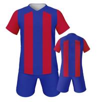 Futbolo aprangos komplektas Futbolo apranga Komandos futbolo uniforma Mėlyna Raudona Futbolo marškinėliai 3XL red