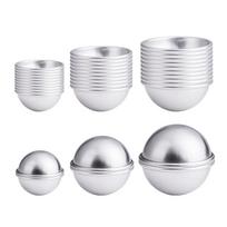 30PCS- Bath Bomb Mold Kit, 15 Set 3 Size Mold & Bath Bombs Press For DIY Making Supplies CNIM Hot