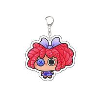 For TADC Pomni Jax Ragatha Gangle Zooble Caine Anime Peripheral Acrylic KeyChain Custom Cartoons Backpack Pendant Festival Gift