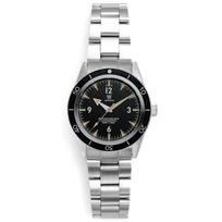 Hyakuichi 20 ATM Water Resistant Watch Mechanical Wristwatch Black x Orange Index [HYAKUICHI 101] MODEL.19 Diver's Non-Date juoda