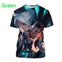 Hot Game Valorant Graphic Tshirt For Men 3D Printing Summer Casual Short-sleeved Cool Tee Top Kids Round Neck Tshirts Streetwear XXS