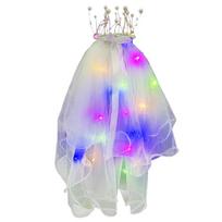 Light Up Wedding Veil Led Bridal Veil Bride Wedding Veil Bridal Veil Crowns Wedding Tiara Veil Light Up Veil Bride
