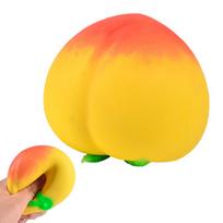 Cartoon Kids  Childrens Toys Fidget Toy Peach PU Squishy Slow Rising Anti Stress Decompression Kawaii Squishies Gift Present geltona