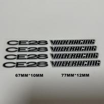 Wholesale car styling rim sticker RAYS VOLK TE37 CE28 RACING WORK ADVAN ENKEI SSR WEDSSPORT PVC decoration tire wheel sticker wa