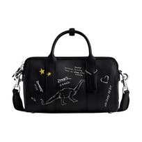COACH Gotham 24 letter print cow leather shoulder crossbody tote medium men's black juoda