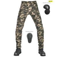 VOLERO+Motociklo džinsai Vyriški+Camo Casual Pants Motociklo Off Road Fit Elastic Anti Drop Riding Kelnės M kamufliažas