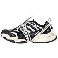 Adidas Xlg Runner Deluxe 2.0 Fos Lightweight Mecha Shoes Cyber Sports Running Shoes Unisex sneaker Black White KZ7200 43⅓