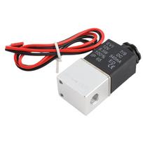 12V DC 1 8  2 krypties paprastai uždarytas pneumatinis aliuminio elektrinis solenoidinis oro vožtuvas balta