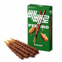 Lotte Pepero Almond Chocolate Biscuit Sticks 32g Almond Chocolate