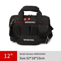 WORKPRO 12/14/16/18 inch Tool Bag 600D Polyester Electrician Shoulder Bag Tool Kits Bag Multi Bag Men Crossbody Bag for Tools W081020AE