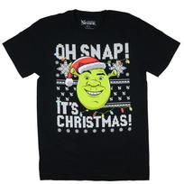 Shrek Shirt Men's Oh Snap Its Christmas Adult Short Sleeve Graphic Tee (S) XXXXL