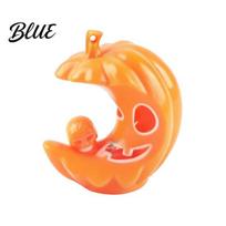 Glowing Ghost Face Ornament LED Light-Up Halloween Pumpkin Moon Figurine Spooky Crescent Skull Decoration Night Light for Home Desktop Shelf oranžinė