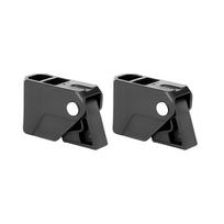 4PCS Boat Fender Clips Quick Release Adjustable Boat Rail Cleats Boat Bumper Holder Hanger for Pontoon Bass Lines/rope 2pcs Black