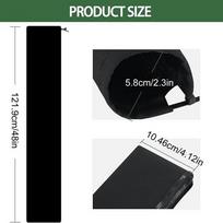 Trolling Motor Cable Sleeve 48 Inch Zippered Protector Black Wire Sleeve for Boat Marine Outboard Fishing Gear Management juoda