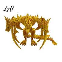 Biuro drakono statulėlė 3D spausdinta figūrėlė su judančiais sąnariais Lankstus artikuliuotas žaislas Ornamentas Stalo ornamentas Kūrybiška dovana įsimylėjėliams Berniukams Lentyna black
