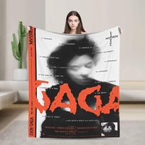 Lady Gaga Mayhem Album Print Blanket For Men Women Warm Cozy Fluffy Throw Blankets for Bed 50x60 Inches Multiple Sizes Size: 75*100cm, Weight: 230 GSM