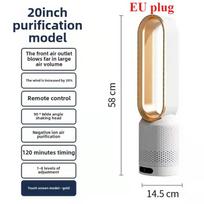 Bladeless Fan Air Purifier Circulator - Quiet Tower Fan with HEPA Filter, Portable Table Floor Fan for Home Bedroom Office EU