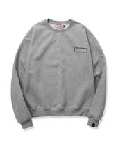 Helven H/V Logo Blank Fleece-Lined Sweatshirt_Gray (Gam4-2Hv6015) {Gray}/[L]