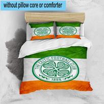 1PC Celtic Football Club Crest 3pcs Bedding,Including 1pc Duvet Cover And 2pcs Pillowcases Perfect for Christmas,Ideal for Bedroom, Dormitory 135cm*200cm