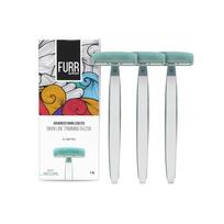 FURR Bikini Line Razor With Chromium and PTFE Coated Reusable Blade | With Protective Sleeve & Anti Slip Grip | Painless Hair Removal | Irritation