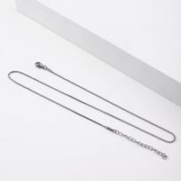 1,2 mm paprastas nerūdijančio plieno dėžutės grandinėlės karoliai, auksinės spalvos titano plieno vyriški karoliai, madingi moteriški papuošalai, trendo aksesuarai 50cm