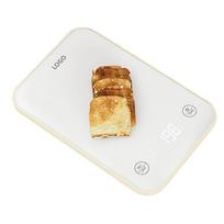 Digital Kitchen Scales 5kg Digital Kitchen Scale with LCD Display Glass Platform for Baking Use (white,1g&5 kg&117*117*23mm) balta