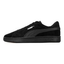PUMA Smash 3.0 Unisex Leather Low Top Skate Shoes Black Silver 390984-02 35.5