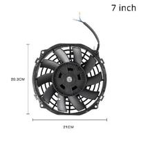 6 Inch Slim 650CFM Radiator Cooling Fans Universal Slim Pull Push 12V 80W Direct Replacement Electric Fan with Mount Kit 7 Inch