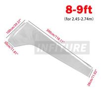 210D Waterproof Sail Cover Mainsail Boom Cover Boat Cover for 8-13ft Anti UV Sunshade Dustproof Boom Sail Marine Boat Accessory 8-9ft