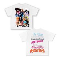 2026 New Pure Cotton Vintage Lady Gaga Mayhem Aesthetic Unisex High-Quality Retro Fashion T-shirt 4XL