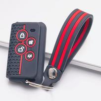 Silicone Smart Key Fob Cover Shock Absorbing Anti-Scratch Protective Sleeve keychain Universal For Electric Vehicle Motorcycle 4 Button Remote Key juoda